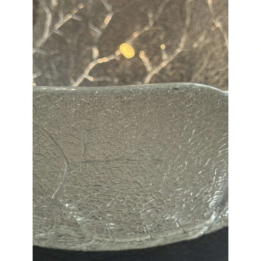 Glass Bowl, Vintage Aspen Leaves‎